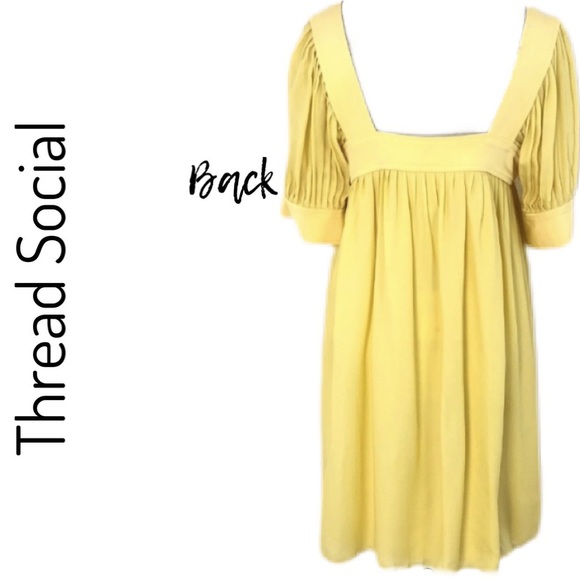 NWT Thread Social Yellow Lined Mini-Square Neck🔥 - Picture 14 of 15